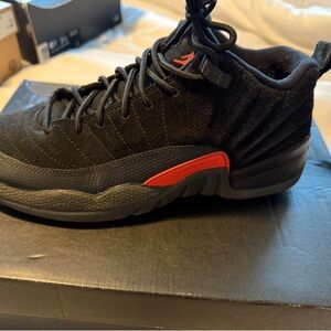 Jordan Black and Red Sneakers